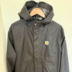 Carhartt Mens Dry Harbor Rain Jacket Medium Black